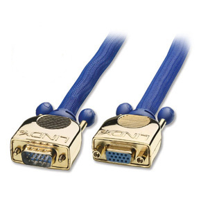 Lindy Premium Gold VGA 10.0m VGA cable 10 m VGA (D-Sub) Blue