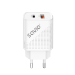 Savio LA-04 USB Type A & Type C Quick Charge Power Delivery 3.0 Indoor Smartphone, Tablet White Fast charging