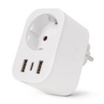 Entac Smart Single Socket Adapter 1x Type-F, 2xUSB-A, 1xUSB-C 2.4A WIBLE