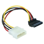 DeLOCK Cable Power SATA HDD > 4pin male – angled Multicolour 0.15 m