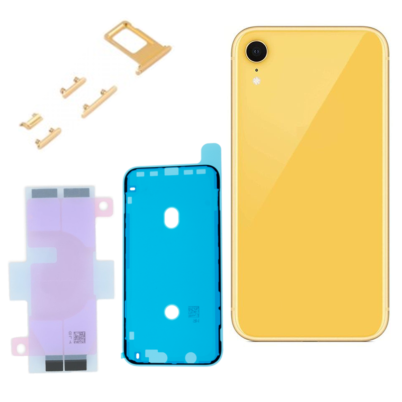 EU Product - iPhone XR Complete Back Cover with Frame (No Logo) - Yellow thumbnail