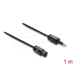 DeLOCK 84969 audio cable 1 m TOSLINK Mini-TOSLINK Black