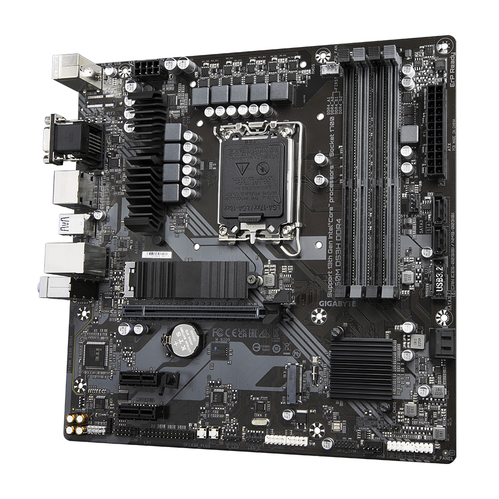 Image of Gigabyte B760M DS3H DDR4 motherboard Intel B760 LGA 1700 micro ATX
