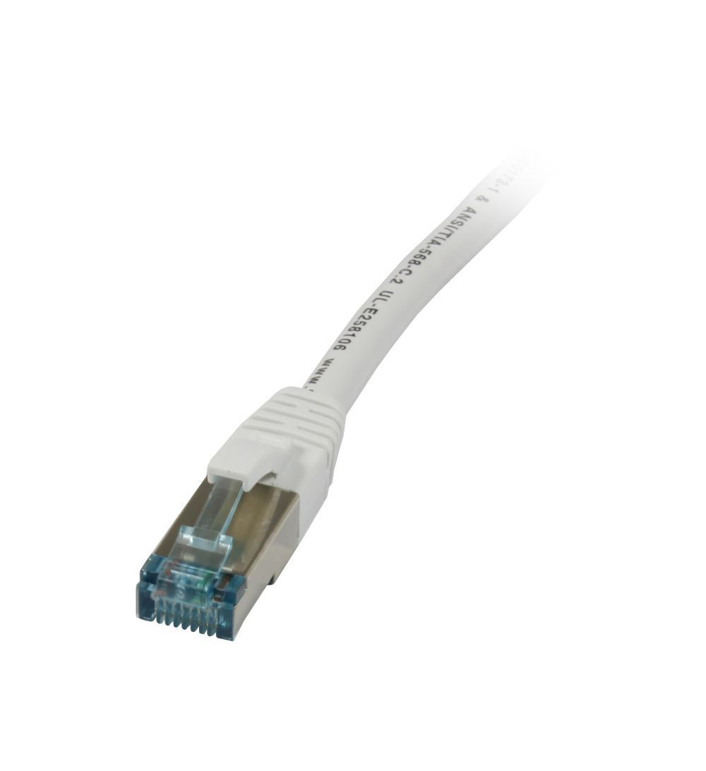 EU Product - Kabel Patch-RJ45 S-STP S/FTP 500Mhz CAT6A*weiss* TPE Superflex - Cable - Network thumbnail