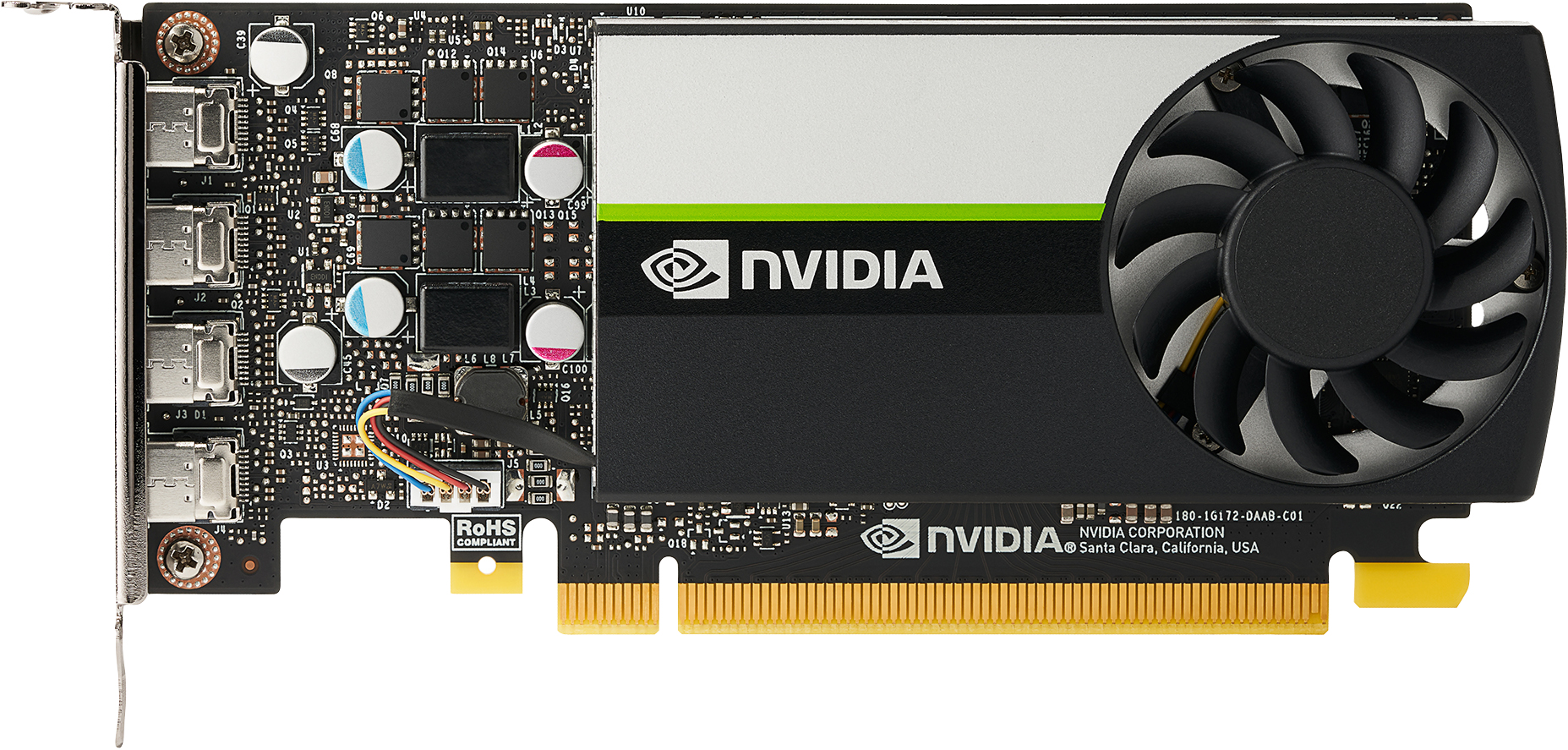 Image of HP NVIDIA GFX T1000, 8 GB, GDDR6, 128-bit, 896 CUDA Cores, PCI...