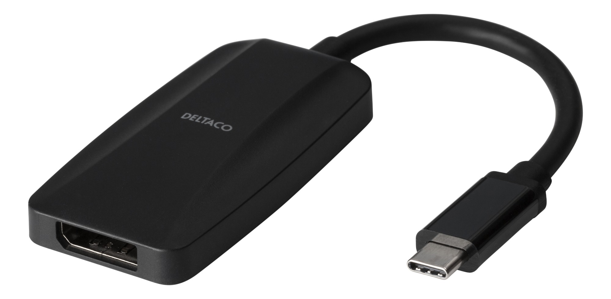USBC-DP8K DELTACO USB-C to DisplayPort adapter, 32.4 Gbit / s, 8K at 30Hz - Black