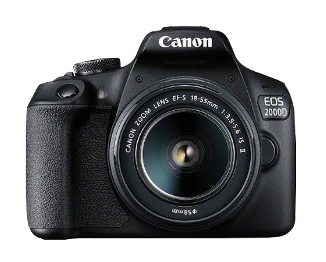 Canon EOS 2000D BK 18-55 IS II EU26 SLR Camera Kit 24.1 MP CMOS 6000 x 4000 pixels Black