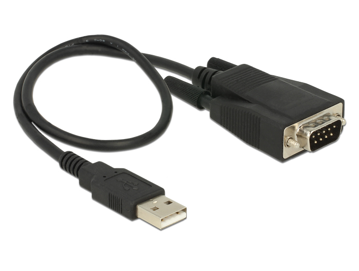 62958 DELOCK Serieller Adapter - USB Typ A (M) bis DB-9 (M)