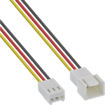 InLine Fan Cable Extension 3pin Molex male/female length 0.30m