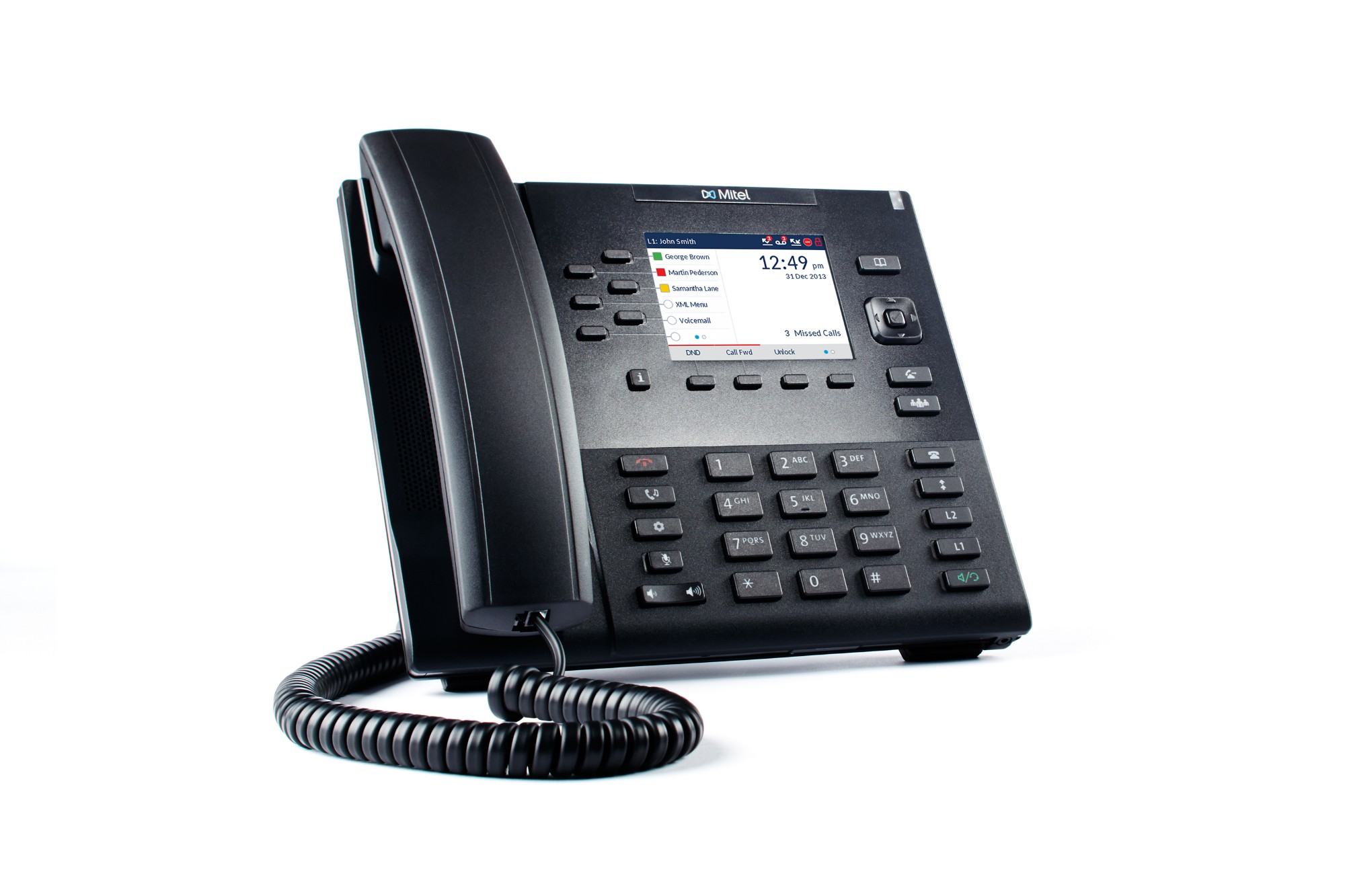 Mitel 80C00002AAA-A IP phone Black 9 lines LCD