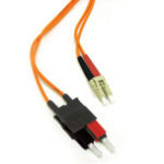 C2G 1m LC/SC LSZH Duplex 62.5/125 Multimode Fibre Patch Cable fibre optic cable Orange