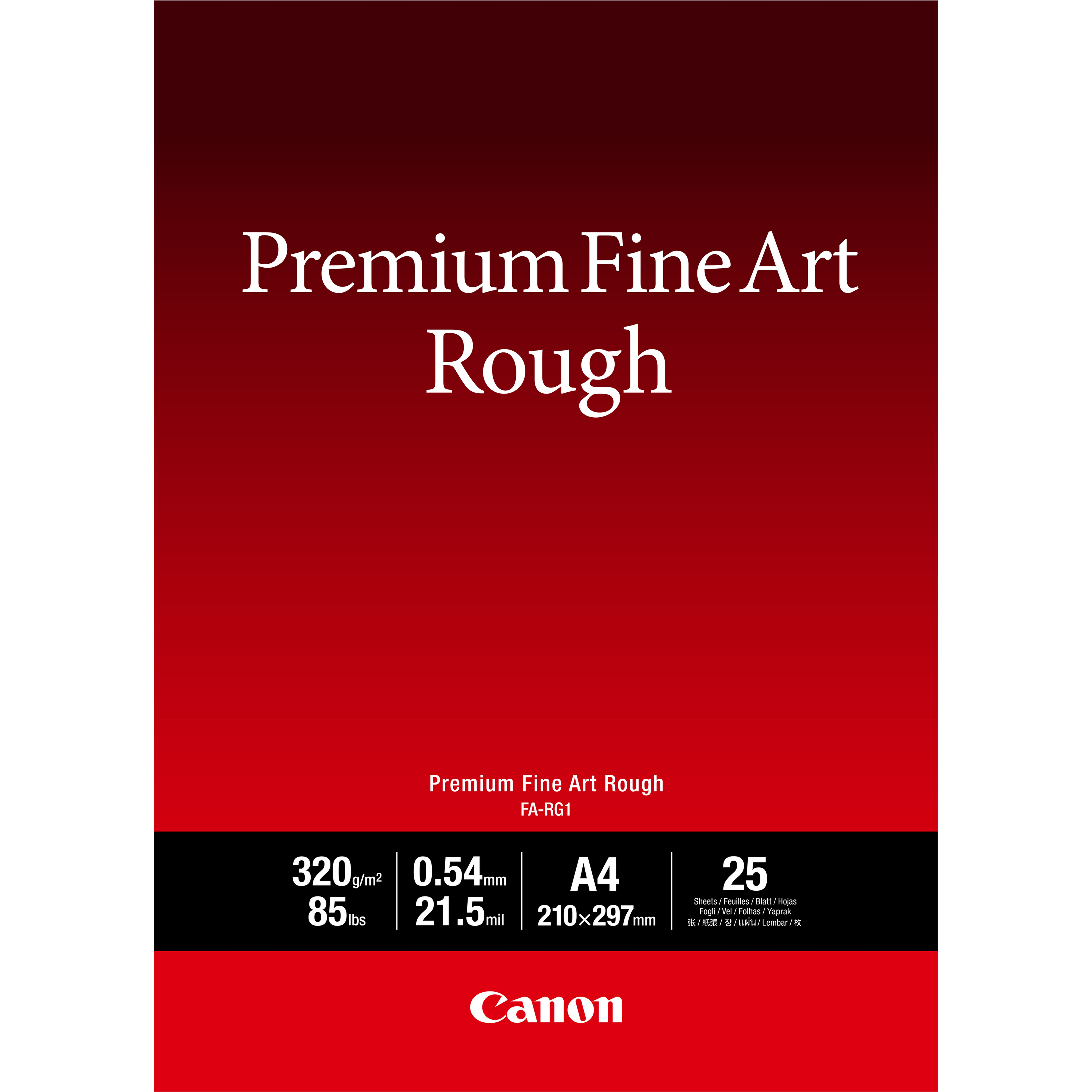 Image of Canon FA-RG1 Premium Fine Art Rough Paper, A4, 25 sheets