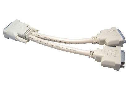 Cables Direct DV-188 DVI cable 0.2 m DVI-D 2 x DVI White