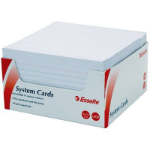 ESSELTE RULED SYSTEM CARDS 127 X 76MM WHITE PACK 500