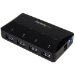 StarTech.com ST53004U1C interface hub USB 3.2 Gen 1 (3.1 Gen 1) Type-B 5000 Mbit/s Black