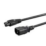 Monoprice 27317 power cable Black 70.9" (1.8 m) C14 coupler C5 coupler