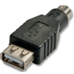 Lindy 70000 cable gender changer USB PS/2 Black