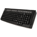 Accuratus S100BUSB; full size Black USB keyboard with integrated 3 track Magnetic Swipe Card Reader .