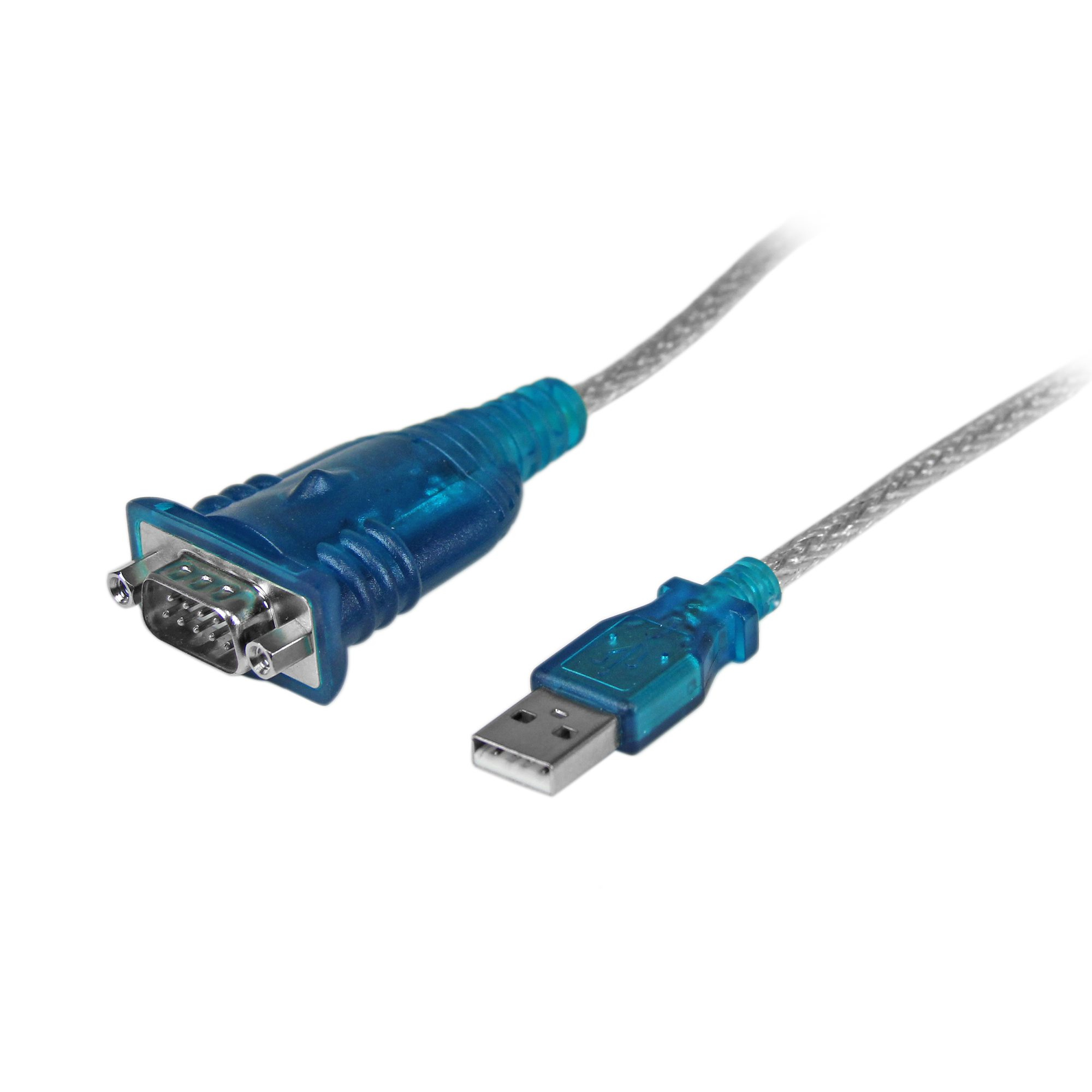 Image of StarTech.com 1 Port USB to RS232 DB9 Serial Adapter Cable - M/M