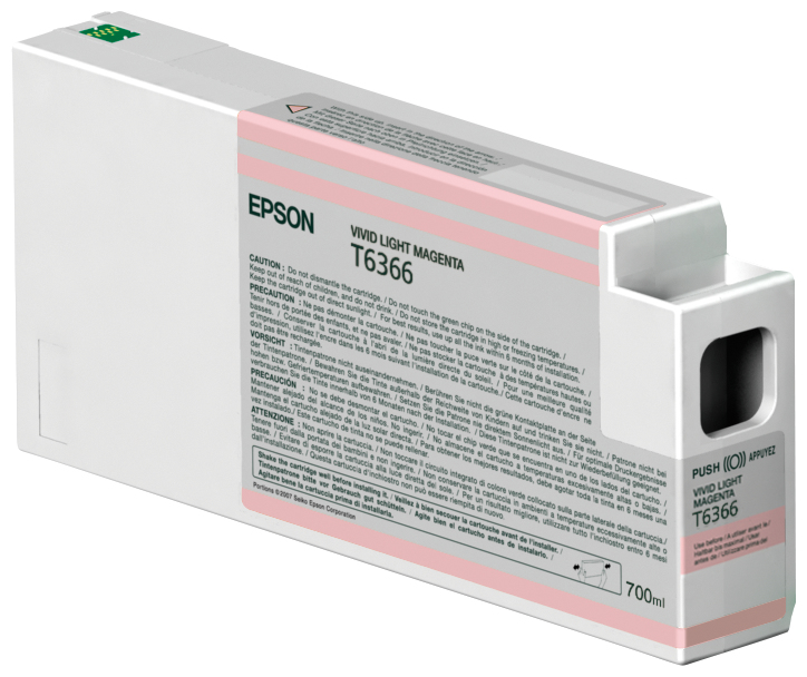 Image of Epson C13T636600/T6366 Ink cartridge light magenta 700ml for Epson...