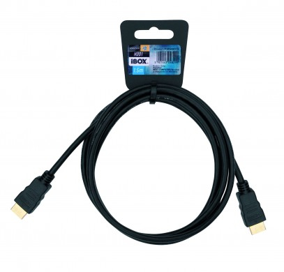 ITVFHD0115 IBOX ITVFHD0115 - 1.5 m - HDMI Type A (Standard) - HDMI Type A (Standard) - 4096 x 2160 pixels - 10.2 Gbit/s - Black