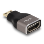DeLOCK 60080 tussenstuk voor kabels HDMI Mini-C HDMI Zwart, Grijs