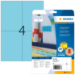 HERMA 4563 self-adhesive label Rectangle Blue 80 pc(s)