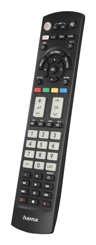Hama Light 00221064 Remote Control Ir Wireless Tv Press Buttons