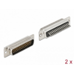 DeLOCK D-Sub HD 44 pin male metal, solder version, 2 pieces