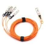 Lanview MO-QSFP-4X10G-AOC7M InfiniBand/fibre optic cable 7 m QSFP+ 4 x SFP+ Orange