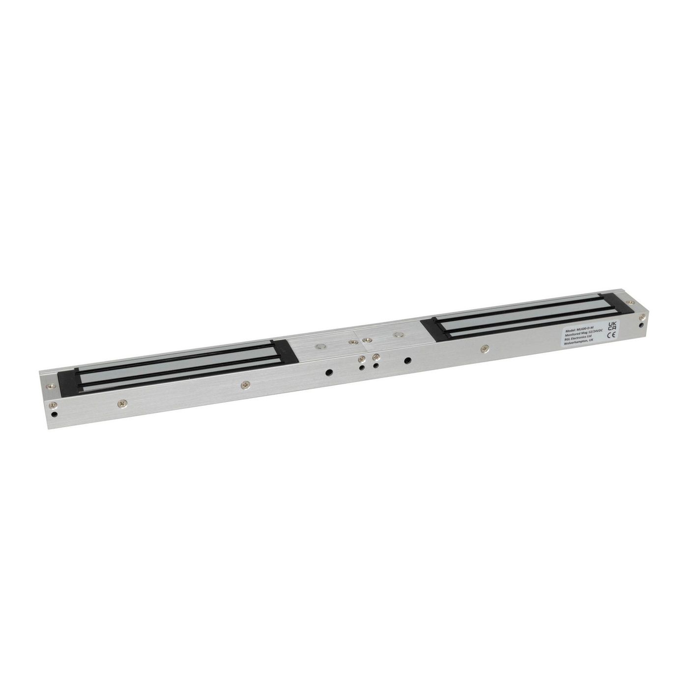12/24VDC Slimline Double Mini  Maglock with 2 x 280kg  (600lbs) Holding Force - FIRE RATED thumbnail