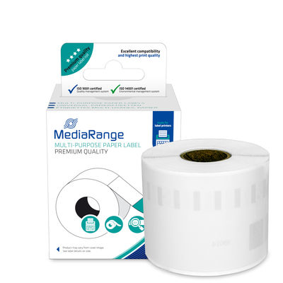 Image of MediaRange Multi-purpose paper labels, for label printers using...
