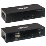 Tripp Lite B127A-1A1-BHBH HDMI over Cat6 Extender Kit, KVM Support, 4K 60Hz, 4:4:4, USB/IR, PoC, HDR, HDCP 2.2, 230 ft., TAA