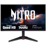 Acer NITRO VG0 Nitro VG270U P6 Gaming Monitor - 27" Quad HD (2560x1440), IPS, 144Hz, 1ms, FreeSync, HDR10, Black