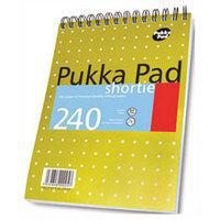 Pukka Pad Ruled Wirebound Metallic Shortie Notepad 240 Pages A5 (Pack of 3) SM024