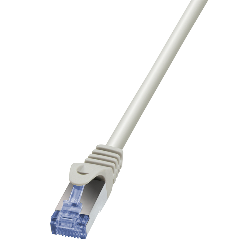 Photos - Ethernet Cable LogiLink CQ3032S networking cable Grey 1 m Cat6a S/FTP  Round (S-STP)