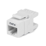 StarTech.com 180° Cat6 Contactbus RJ45 Ethernet Cat6 Wandcontactbus Wit Type 110