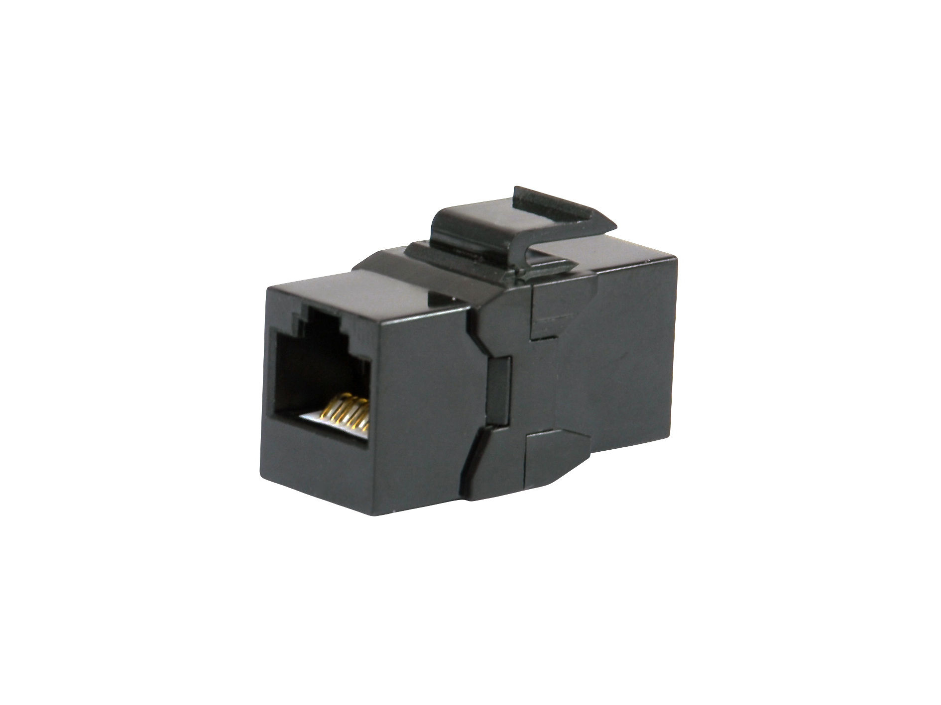 EU Product - Keystone-Koppler ungeschirmt Cat6A 2xRJ45     8Stk  sw thumbnail