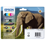 Epson C13T24384011/24XL Ink cartridge multi pack Bk,C,M,Y,LC,LM high-capacity, 6x740 pages 500pg + 5x740 pg, 1x10ml + 3x9ml + 2x10ml Pack=6 for Epson XP 750