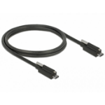DeLOCK 83719 USB-kabel USB 3.2 Gen 2 (3.1 Gen 2) 1 m USB C Zwart