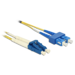 DeLOCK 84802 InfiniBand en Glasvezelkabel 5 m 2x LC 2x SC Geel