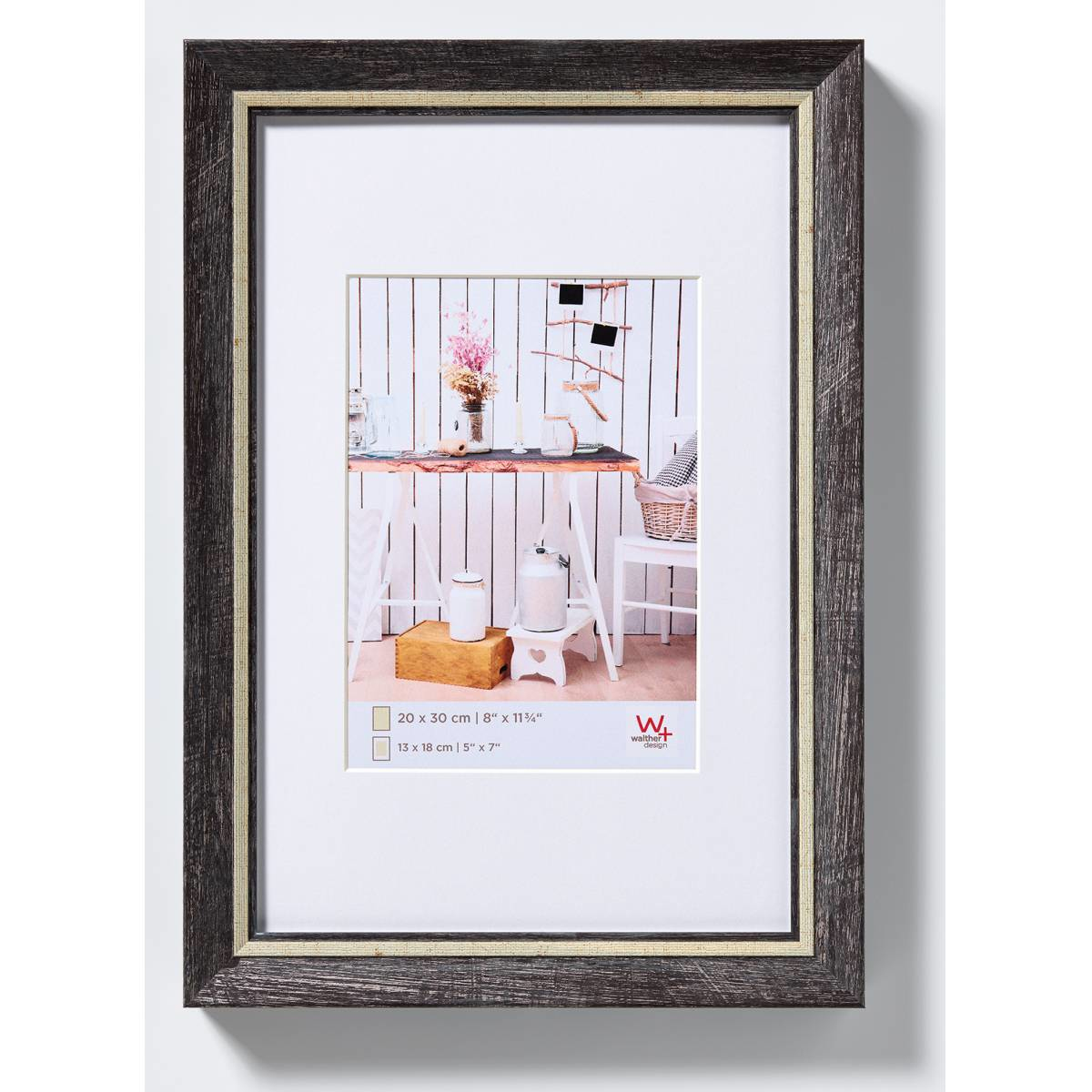 Image of Walther EL030B - Polystyrol - Black - Single picture frame - Wall...