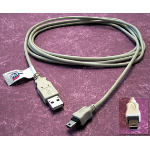 Cables Direct 5m USB cable USB A USB B Grey