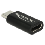 DeLOCK 65697 tussenstuk voor kabels USB Type-C Zwart