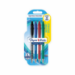 Papermate Flexgrip Ultra Black, Blue, Green, Red Clip-on retractable ballpoint pen Medium 4 pc(s)