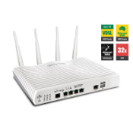 Draytek DRY LAN DV2862AC Multi Wan Firewall Router Vdsl2/ Adsl2+ Gigabit 3g/ 4g Usb Wan Port Load Balance