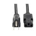 Tripp Lite P007-002 power cable Black 24" (0.61 m) C13 coupler NEMA 5-15P