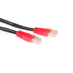ACT Zwarte 1 meter U/UTP CAT5E patchkabel cross met RJ45 connectoren