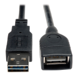 Tripp Lite UR024-010 USB cable 120.1" (3.05 m) USB 2.0 USB A Black