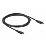 DeLOCK 86980 USB cable 2 m USB4 Gen 2x2 USB C Black
